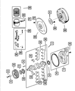 4713051AB - Engine 2.5L Four Cylinder: Crankshaft for Mopar Image