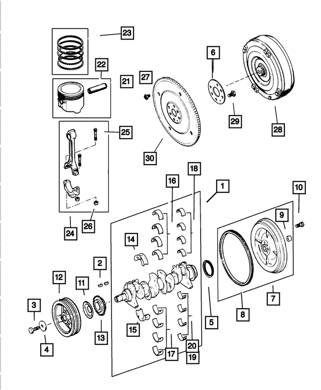 J3230155 - Engine 2.5L Four Cylinder: Plain Washer for Mopar Image