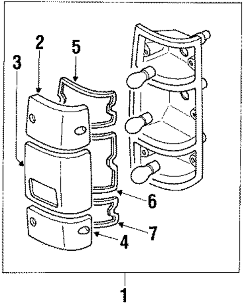 Tail Lamps for 1988 Isuzu Pickup #0