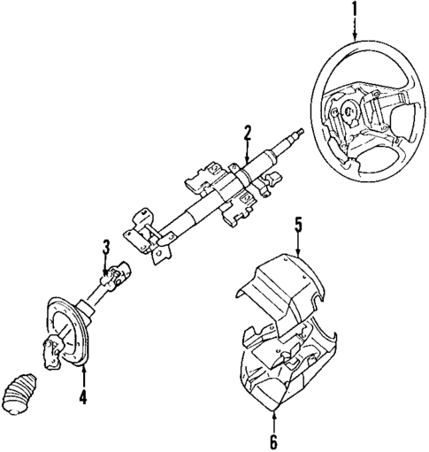Steering Column for 1996 Mitsubishi Galant #0