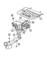 4591919AD - Fuel: Intake Manifold Cover for Mopar Image