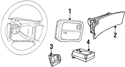 Air Bag Components for 1997 Saab 9000 #0