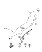 68599186AA - Fuel and Accelerator Pedal: Fuel Line Bundle for Mopar Image