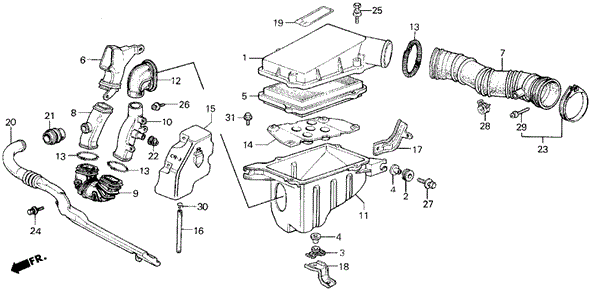 Air Cleaner (SI) for 1987 Honda Civic #0