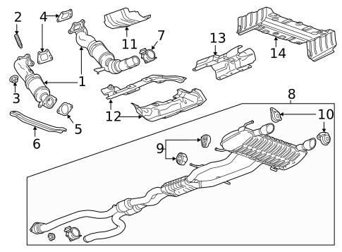 Exhaust Components for 2017 Cadillac CTS #0