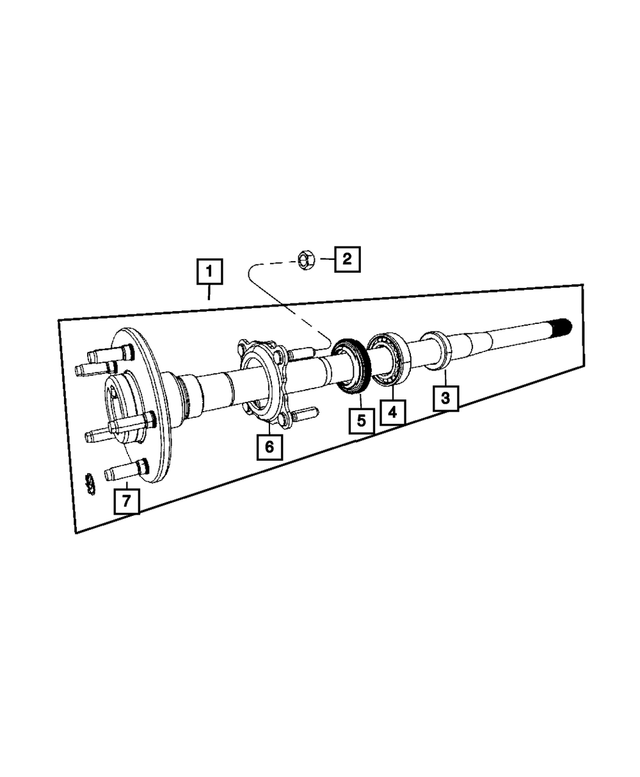 68393976AA - Rear Axle; Dana 200 MM; Differential and Drive Line: Axle Shaft Seal Retainer for Mopar Image