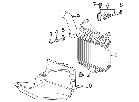 Intercooler for 2022 Audi SQ7 #1