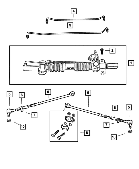 Steering Gear for 2004 Chrysler Concorde #0