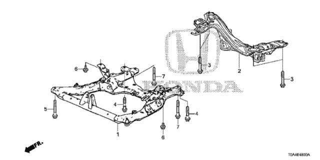 Front Sub Frame - Rear Beam for 2016 Honda CR-V #0