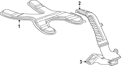 Ducts for 2025 Cadillac Escalade ESV #2