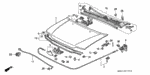 63511SF0003 - Body/Air Conditioning: CUSHION, HOOD for Honda Image
