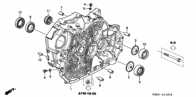 5AT Torque Converter Housing for 2000 Acura TL #0