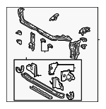 88969689 - Body: Radiator Support for Pontiac: Vibe Image