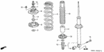 52611S0KA52 - Chassis: SHOCK ABSORBER UNIT, RR. for Acura Image
