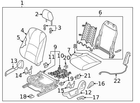 Driver Seat Components for 2019 Toyota Yaris #0