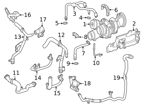Turbocharger, Supercharger & Ram Air for 2020 Mercedes-Benz GLC63 AMG #0