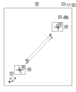 68649183AA - Differential and Drive Line: Drive Shaft for Mopar Image