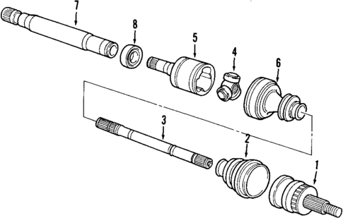 Axle Shafts & Joints for 2007 Saab 9-5 #0