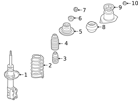 Struts & Suspension Components for 2000 Volkswagen Cabrio #0