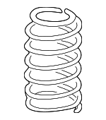 357411105Q - Suspension: Coil Spring for Volkswagen: Cabrio Image