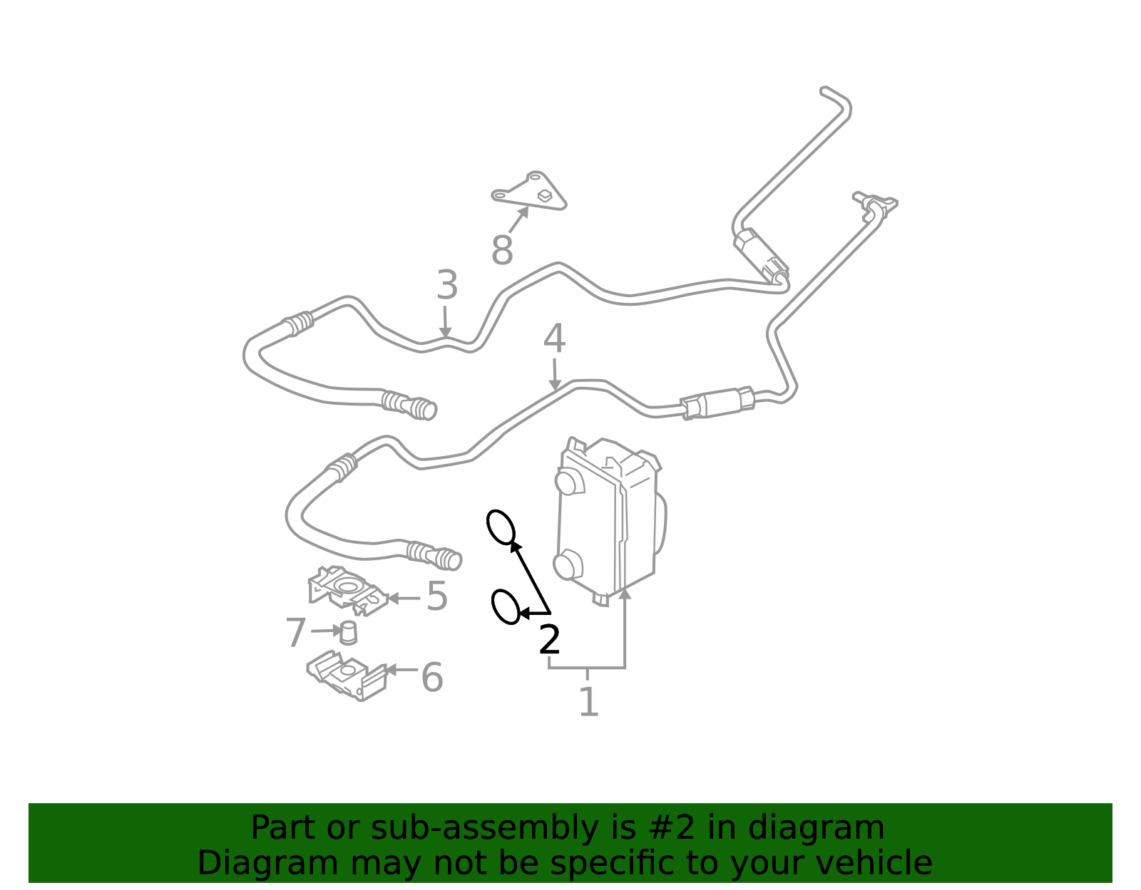 Genuine BMW ZF 6HP26 6HP28 Automatic Transmission Oil Cooler Pipe O-Ring - 17227809805