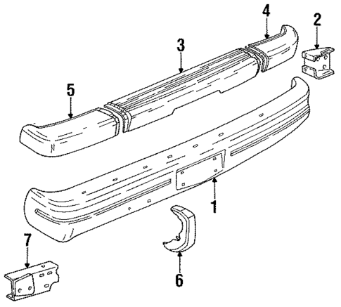 Bumper & Components - Front for 1993 Dodge W250 #0
