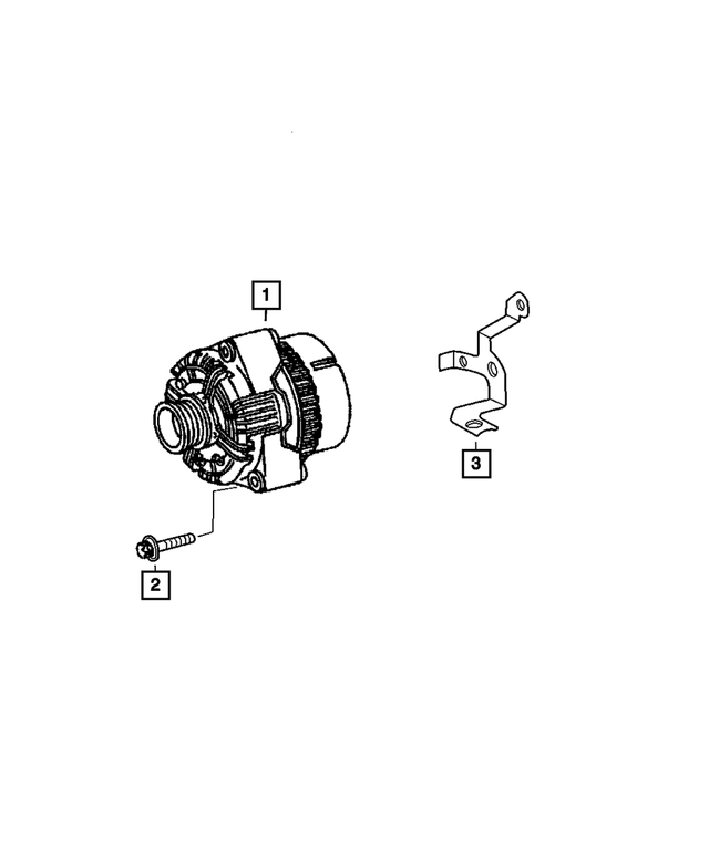 6104700AA - Electrical: Alternator Bolt for Mopar Image
