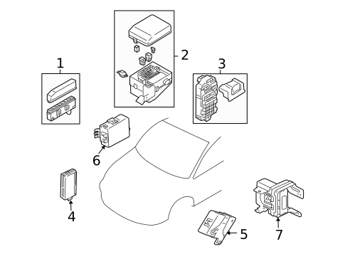 Electrical Components for 2007 Mitsubishi Outlander #0