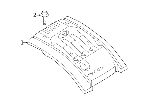 Engine Appearance Cover for 2004 Hyundai Santa Fe #0