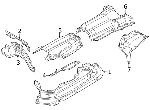 Heat Shields for 2014 BMW 650i Gran Coupe #0