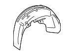 1K0810971C - Body: Wheelhouse Liner for Volkswagen Image