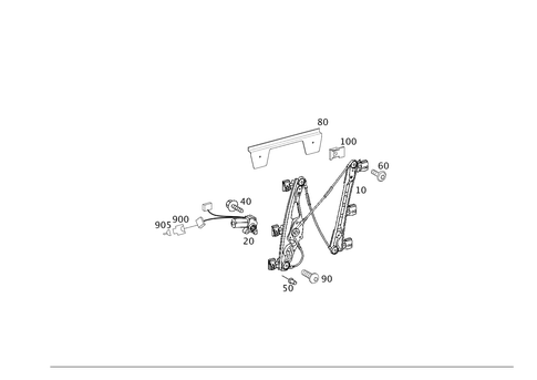 Window Regulator for 2009 Mercedes-Benz E320 #0