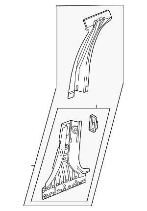 2024-2026 Chevrolet Equinox EV Upper Pillar Reinforced 86542385 GM ...
