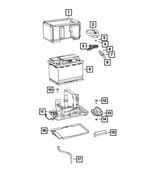 6106712AA - Electrical: Hex Flange Nut for Dodge: Hornet | Jeep: Compass, Renegade | Ram: ProMaster City Image