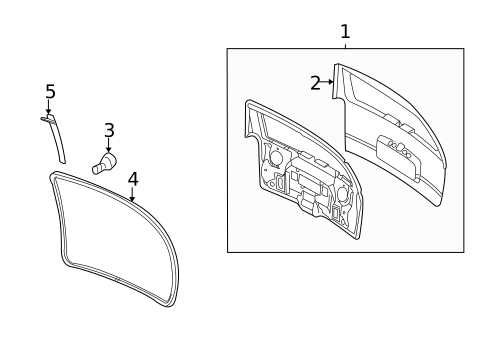 Gate & Hardware for 2001 Chevrolet Venture #0