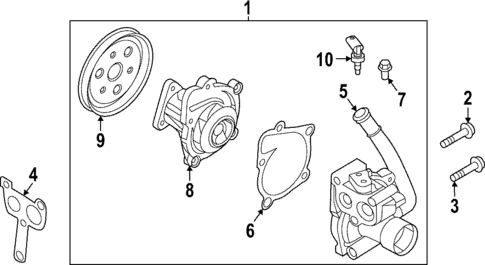 Water Pump for 2025 Hyundai Tucson #0
