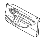 51417325485 - Body: Door Trim Panel for BMW: 228i, 228i xDrive, 230i, 230i xDrive, M2, M235i, M235i xDrive, M240i, M240i xDrive Image