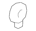 51417277436 - Body: Lock Knob Bezel for BMW: 228i, 228i xDrive, 230i, 230i xDrive, M2, M235i, M235i xDrive, M240i, M240i xDrive Image