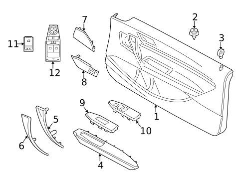 Interior Trim - Door for 2015 BMW 228i #0