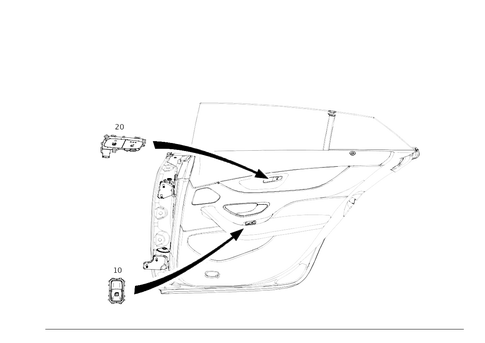 Switch Rear Door Lining for 2024 Mercedes-Benz AMG GT 63 #0