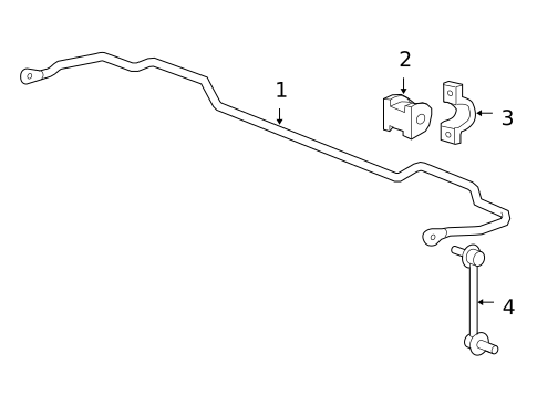 Stabilizer Bar & Components for 2011 Acura RDX #1