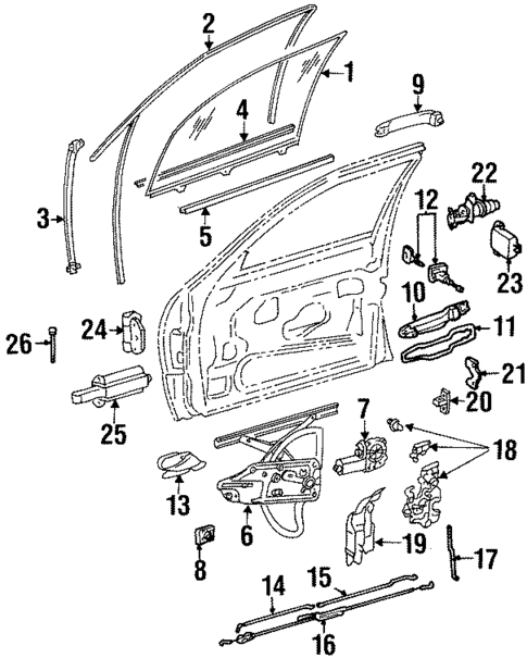 Front Door for 1993 Mercedes-Benz 400 SEL #0