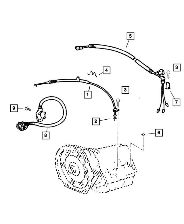 « 4897742AB –  : Solénoïde Du Bloc Hydraulique Faisceau pour Mopar Image »