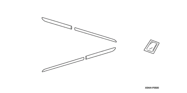 Body Side Molding (-'09) for 2007 Honda CR-V #0