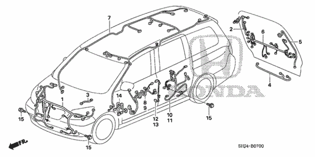 Wire Harness (1) for 2007 Honda Odyssey #0