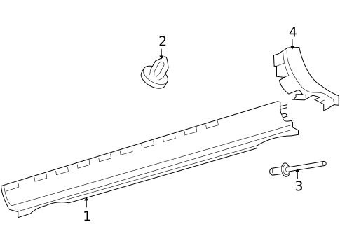 Exterior Trim - Pillars for 2005 Jaguar XK8 #0