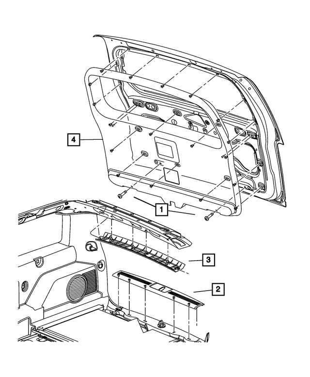 « 1BU31DK7AC – Interior Trim : Protection De Hayon Plaque pour Mopar Image »