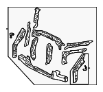 60400SHJA02ZZ - : Bulkhead, Front for Honda: Odyssey Image