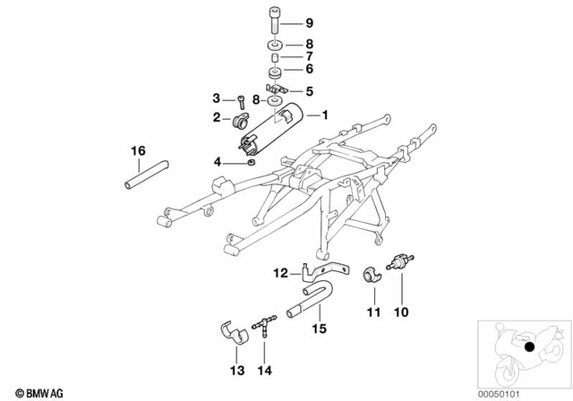 16131342265 - Fuel Supply: Activated Charcoal Filter -  for BMW-Motorrad Image