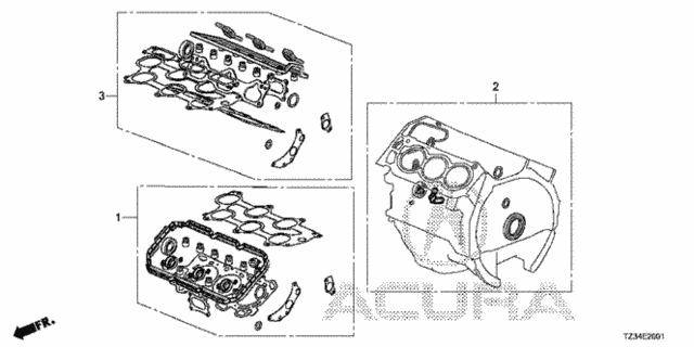 Gasket Kit (2) for 2015 Acura TLX #0